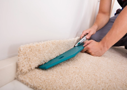 During-CarpetInstall Carpet installation | Legend Flooring