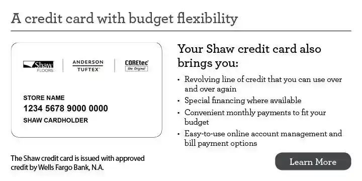 Financing card | Legend Flooring