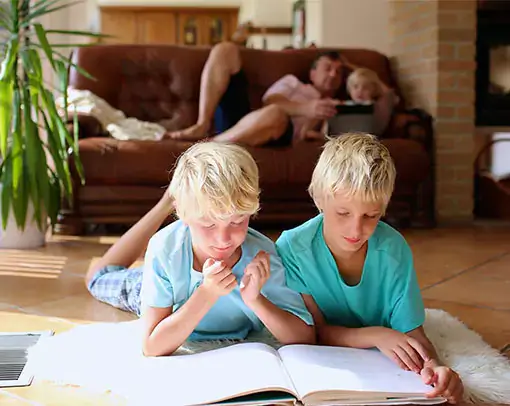 enjoying-your-new-tile Enjoying family together | Legend Flooring