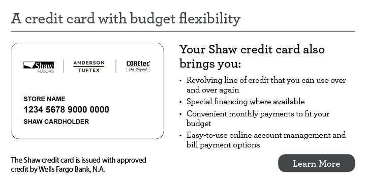 Financing card | Legend Flooring